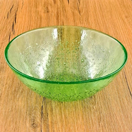 Red Pomegranate Collection 6.5 in. Isla Soup Bowls, Emerald & Gold - Set of 4 4963-6